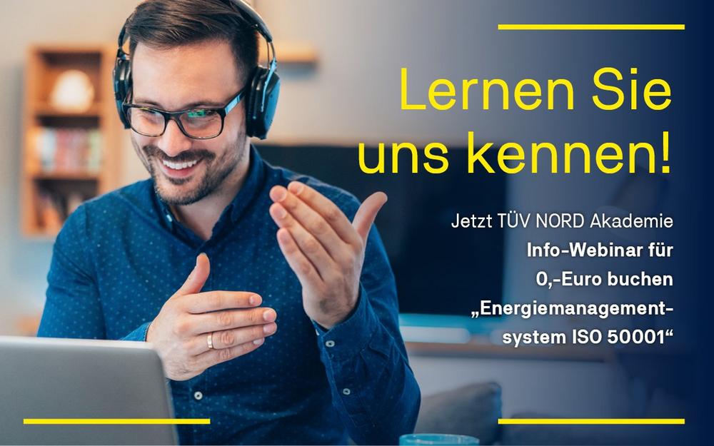 Info-Webinar: Energiemanagementsystem nach ISO 50001 (Webinar | Online)