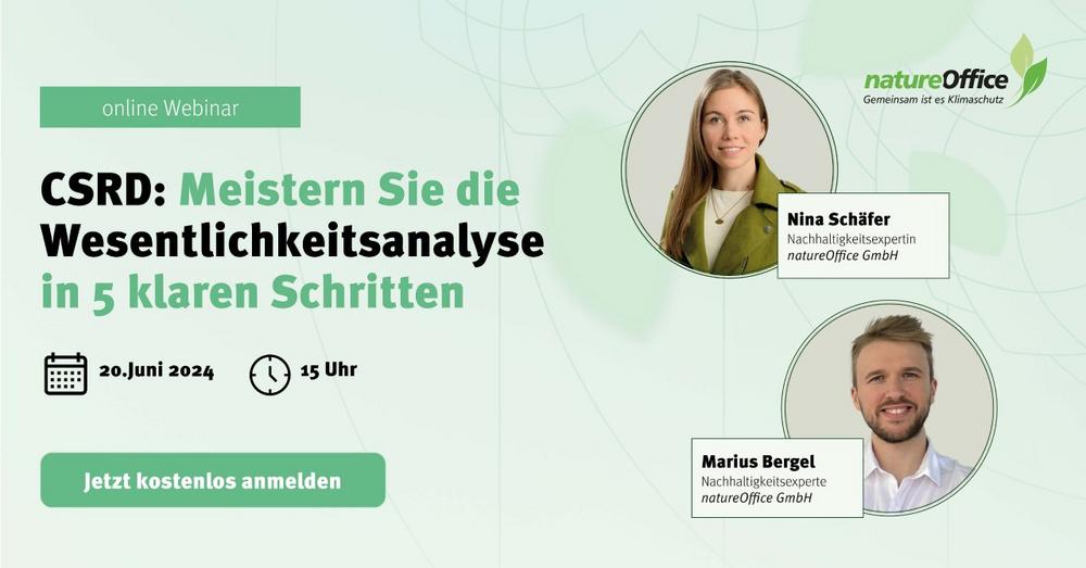 CSRD: Meistern Sie die Wesentlichkeitsanalyse in 5 klaren Schritten (Webinar | Online)