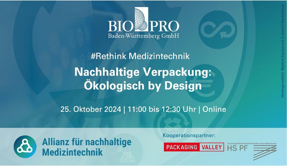 #Rethink Medizintechnik | Nachhaltige Verpackungen: Ökologisch by Design (Webinar | Online)