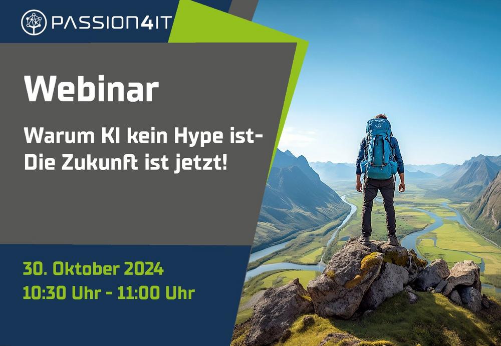 WEBINAR: WARUM KI KEIN HYPE IST – DIE ZUNKUNFT IST JETZT! (Webinar | Online)