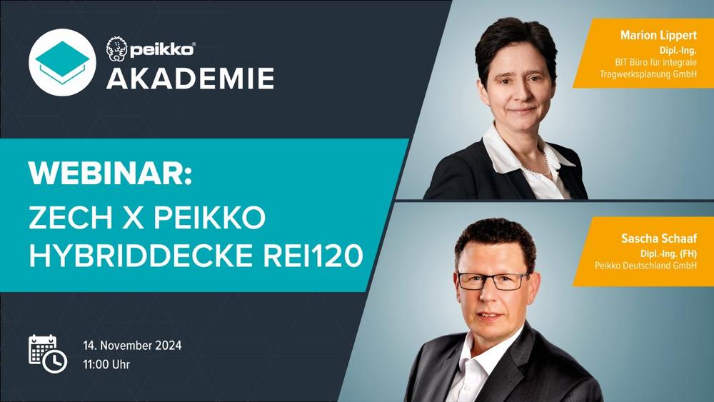 ZECH x Peikko Hybriddecke REI120 (Webinar | Online)