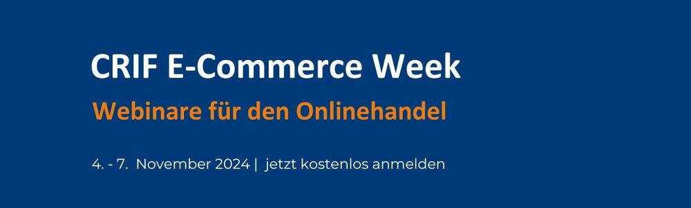 CRIF E-Commerce Week (Webinar | Online)