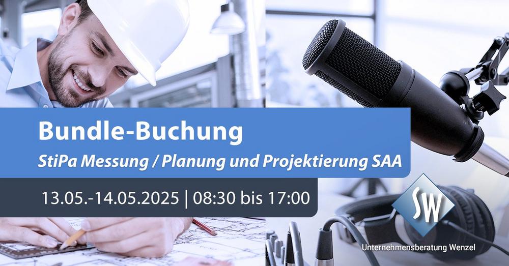 Bundle-Buchung StiPa Messung / Planung & Projektierung von Sprachalarmanlagen (Schulung | Online)